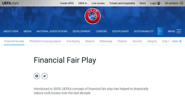 Financial Fair Play screenshot